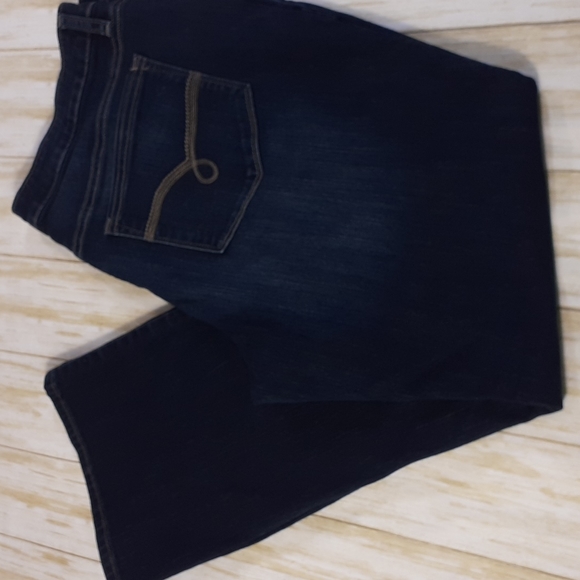 Rider by Lee Mid-Rise Bootcut Curvy Blue Jeans Waist 38" - Picture 3 of 16